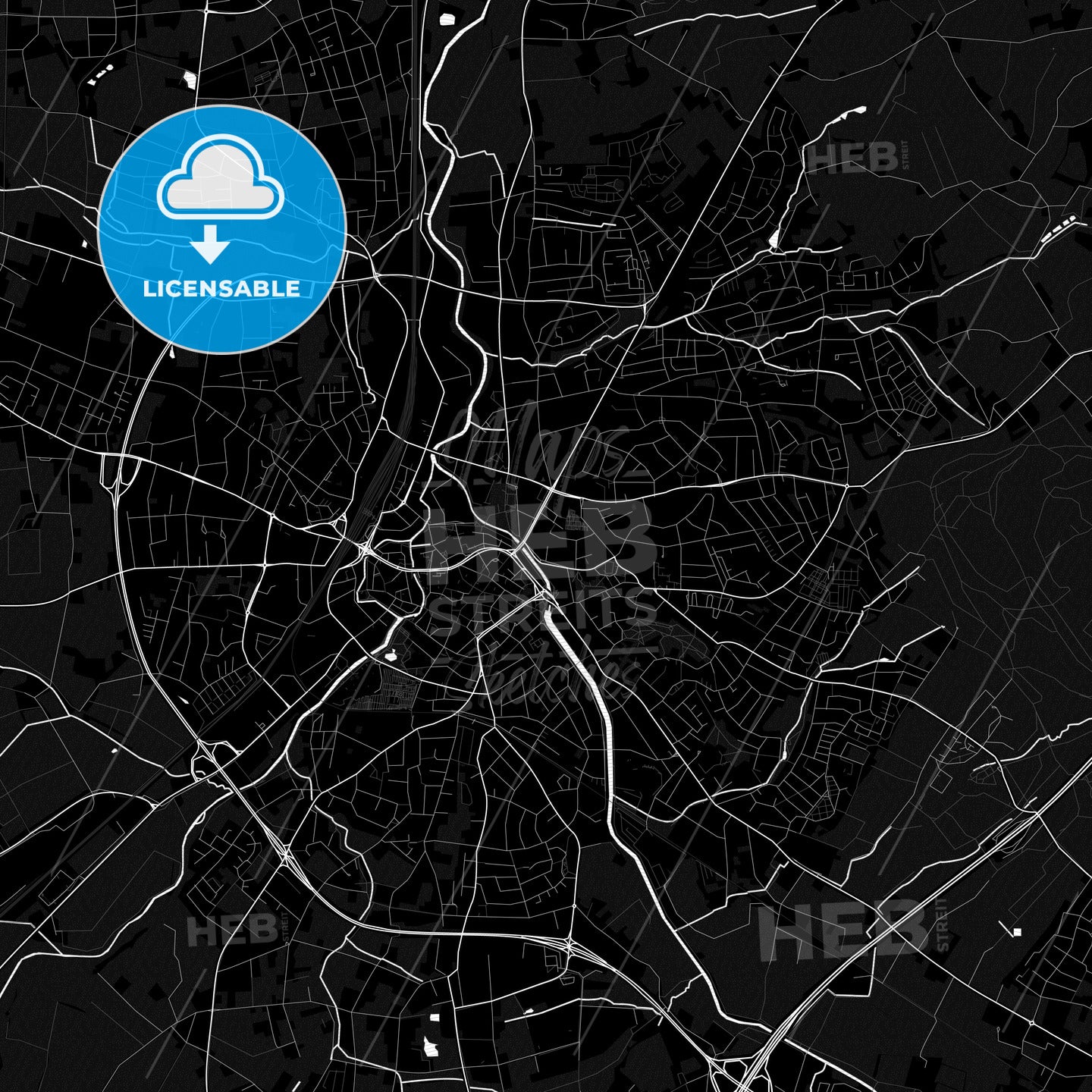 Herford, Germany PDF map
