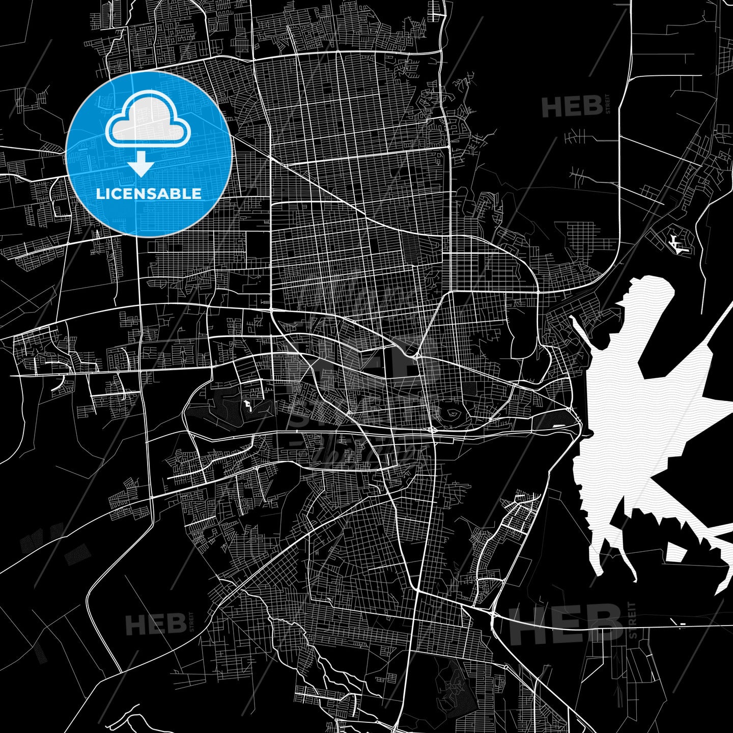 Hermosillo, Mexico PDF map