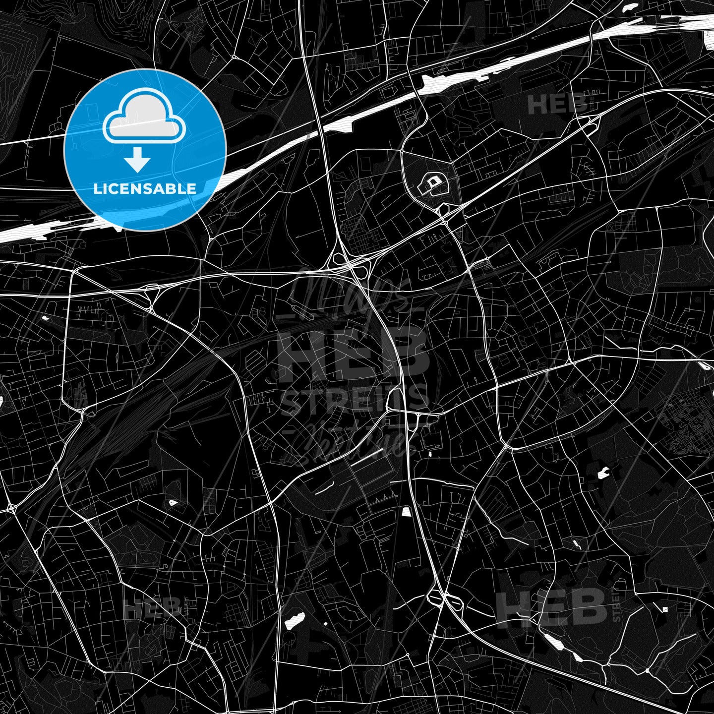 Herne, Germany PDF map