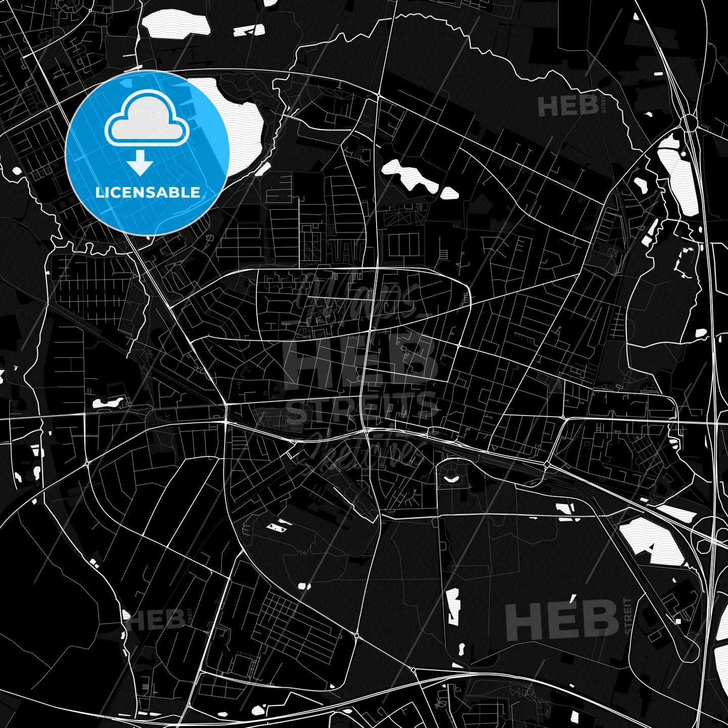 Herning, Denmark PDF map