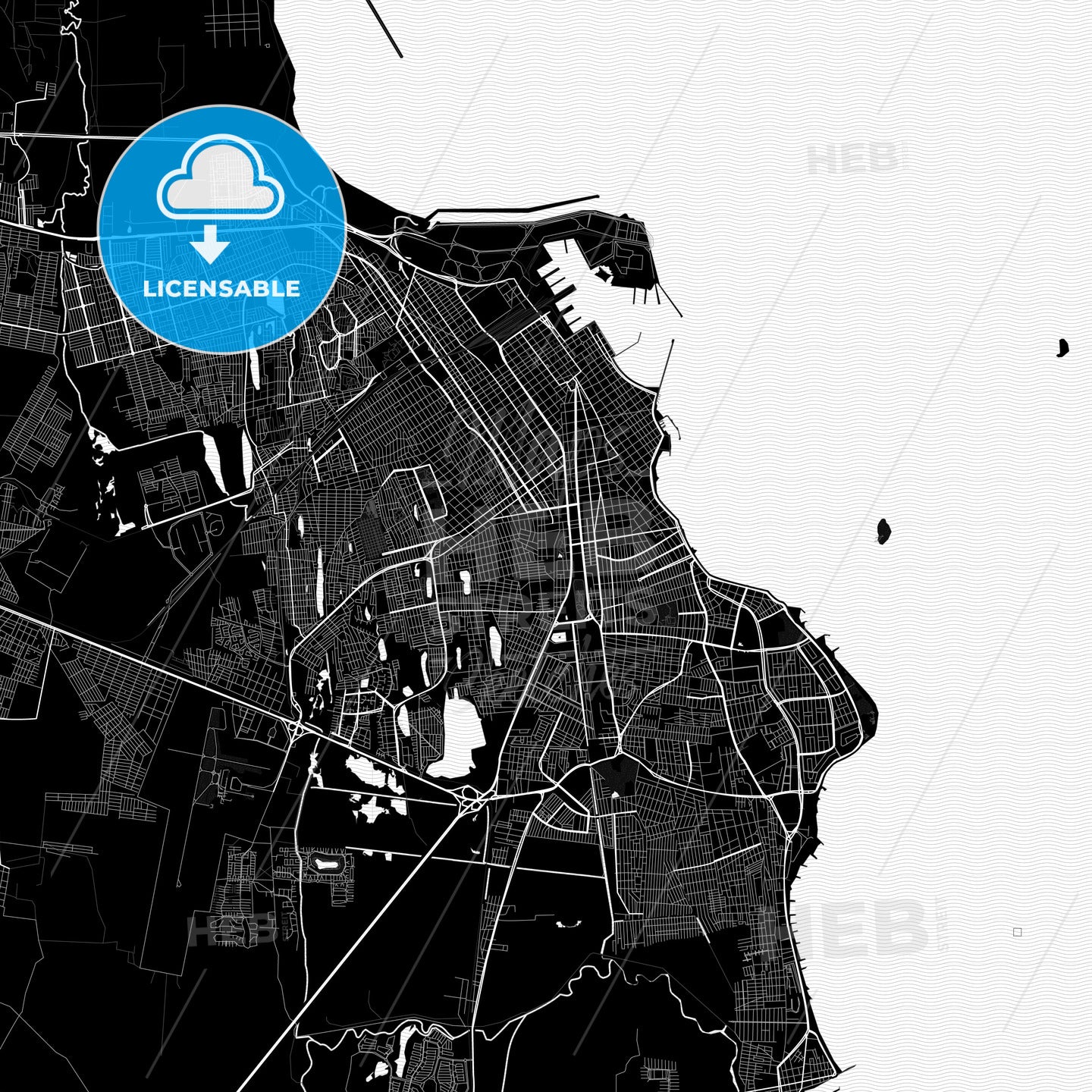 Heroica Veracruz, Mexico PDF map