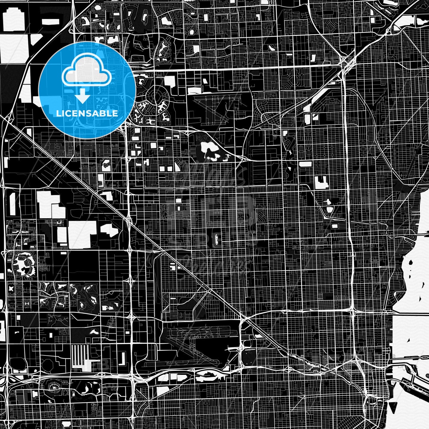 Hialeah, Florida, United States, PDF map