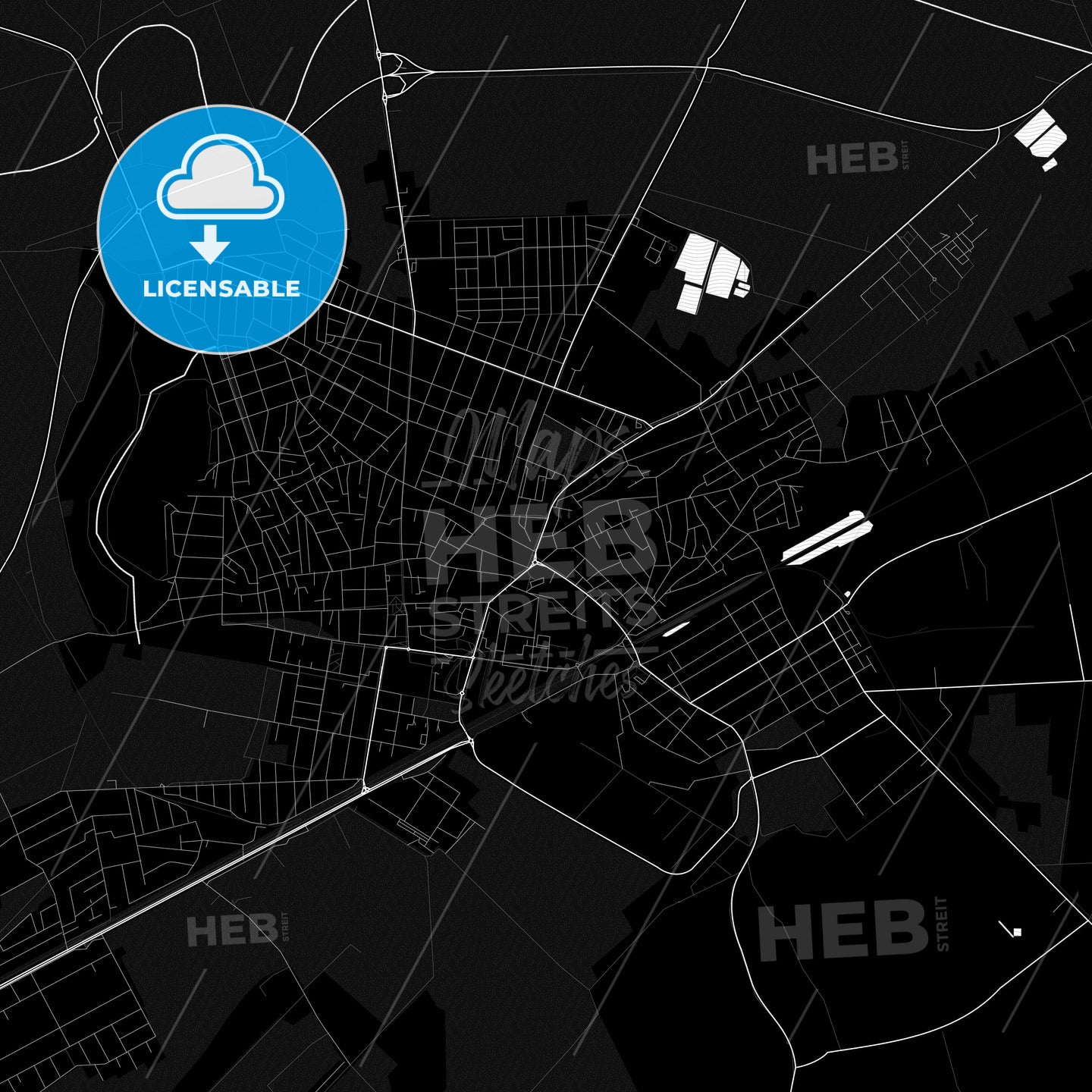 Hódmezővásárhely, Hungary PDF map