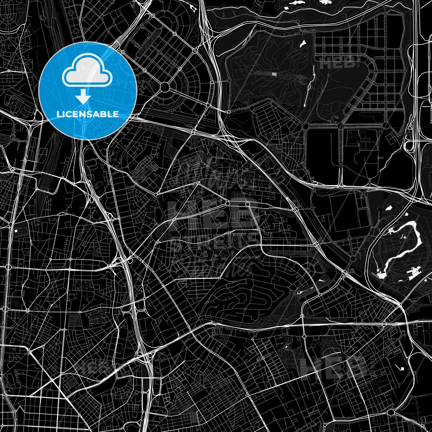 Hortaleza, Spain PDF map