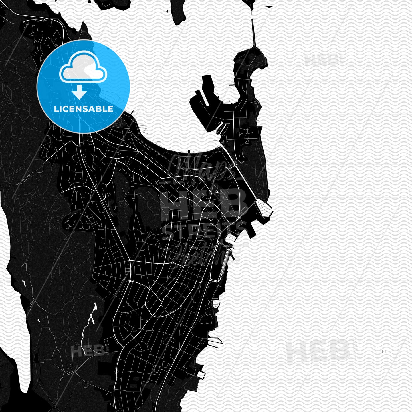 Horten, Norway PDF map