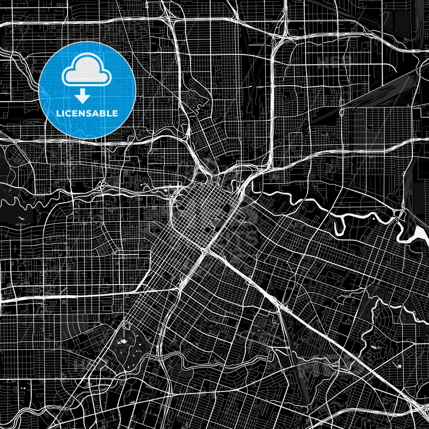 Houston, Texas, United States, PDF map