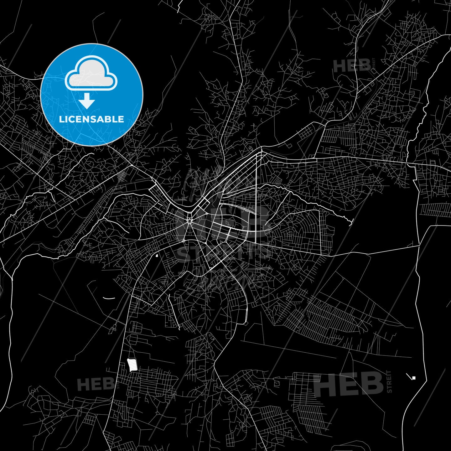 Huambo, Angola PDF map