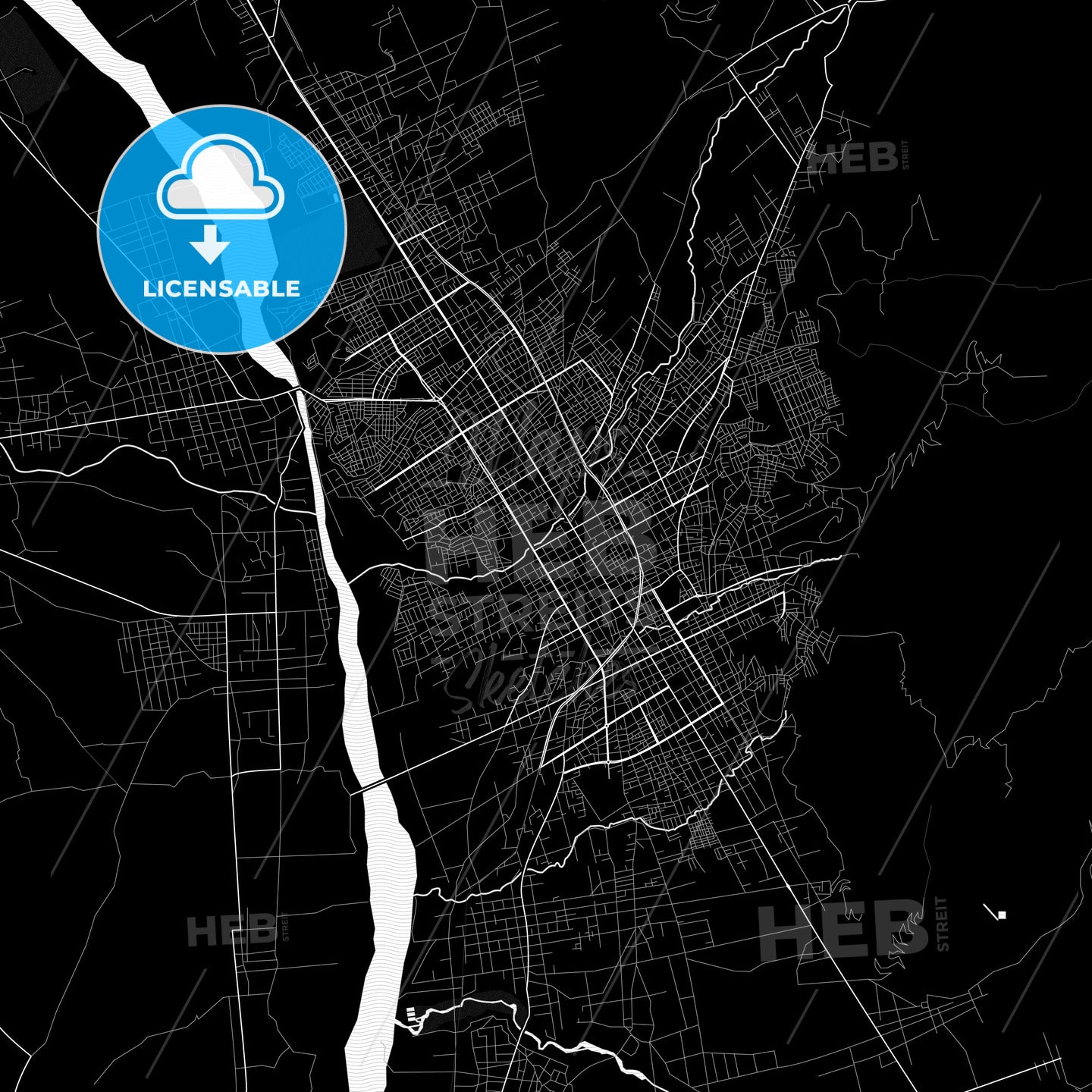Huancayo, Peru PDF map