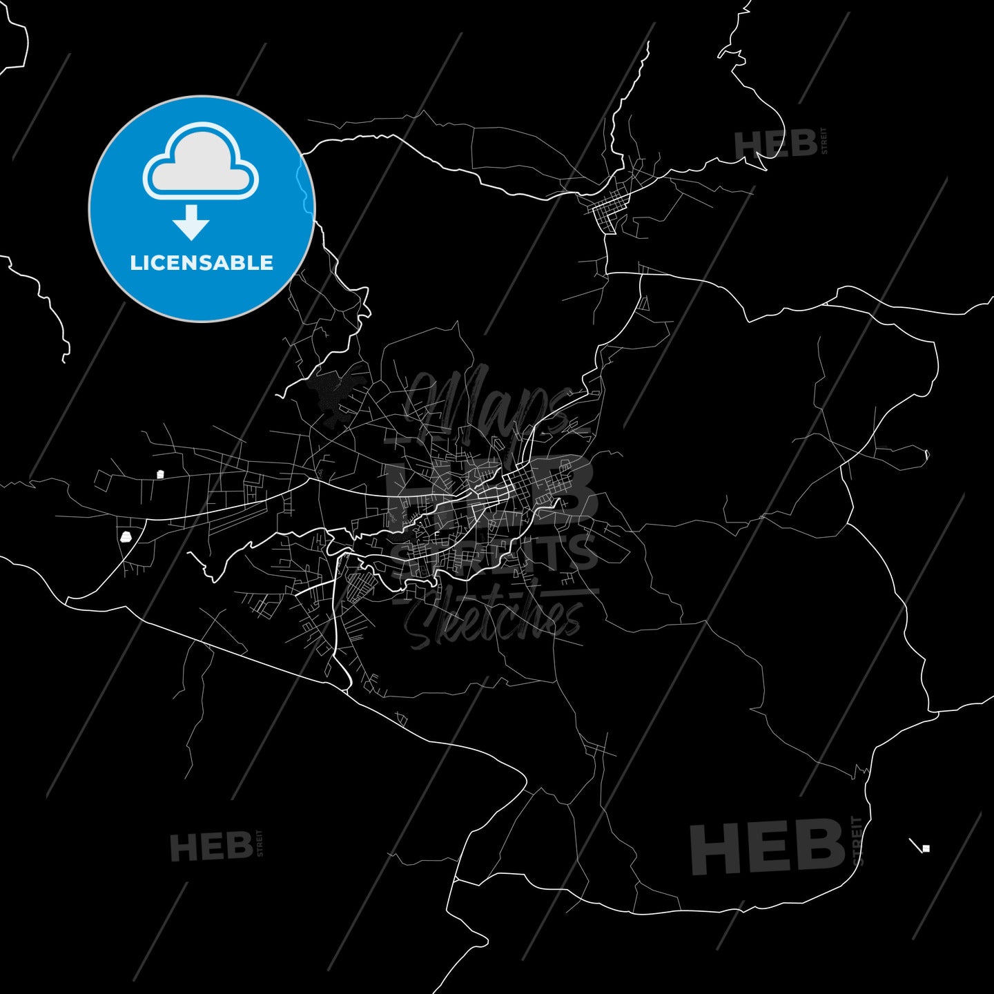 Huehuetenango, Guatemala PDF map