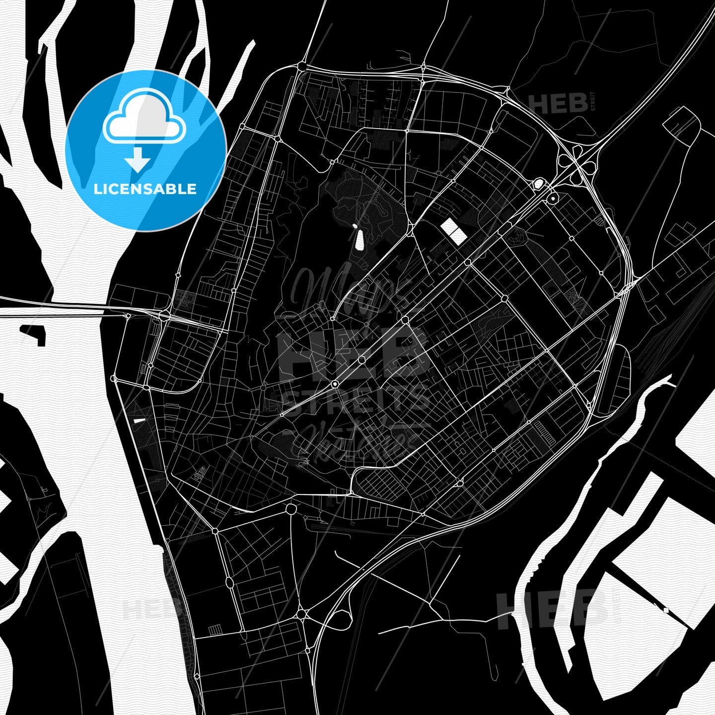 Huelva, Spain PDF map