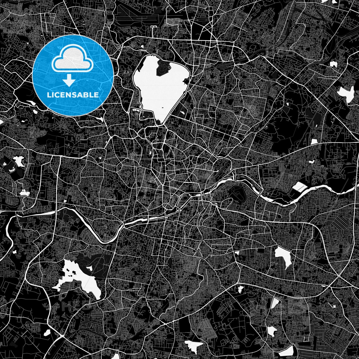 Hyderabad, India PDF map