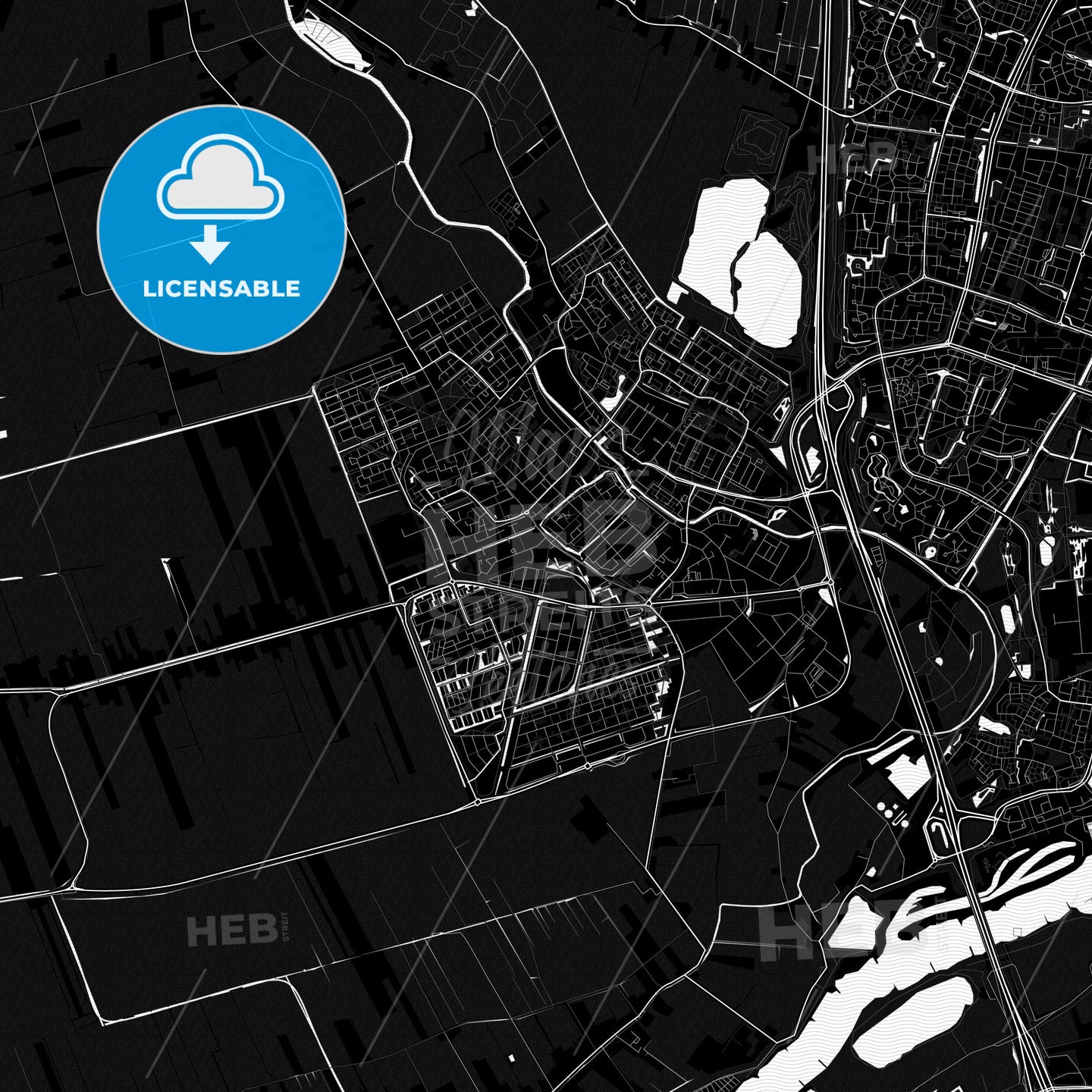 IJsselstein, Netherlands PDF map