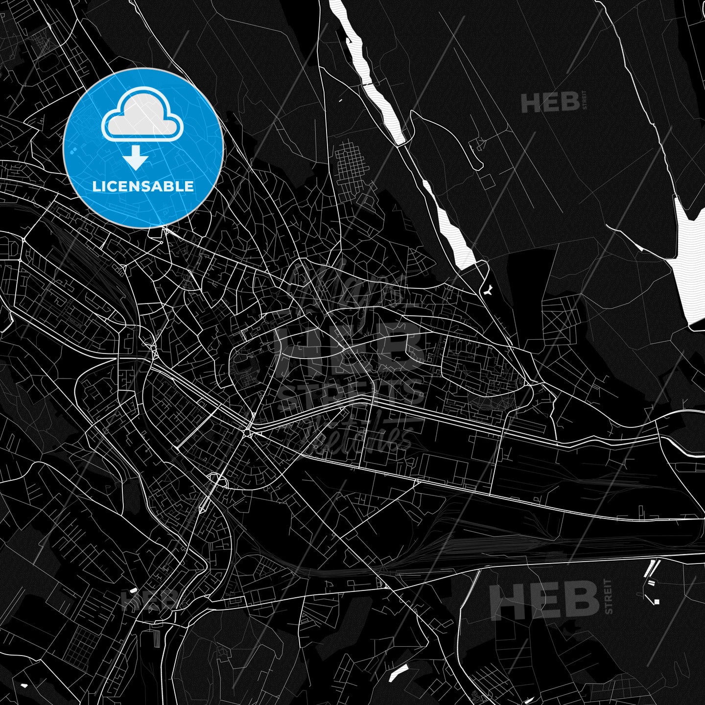 Iași, Romania PDF map