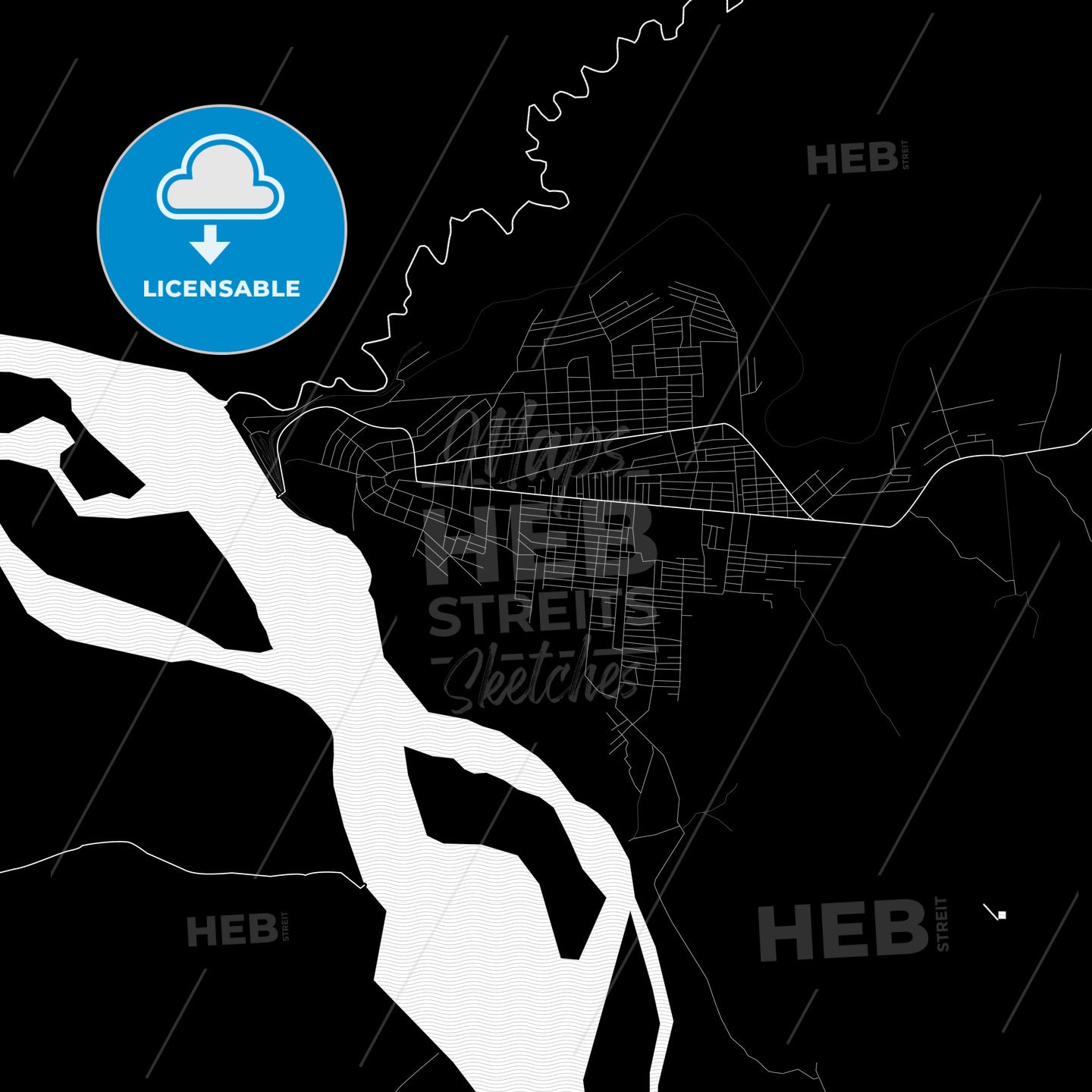 Ilebo, DR Congo PDF map