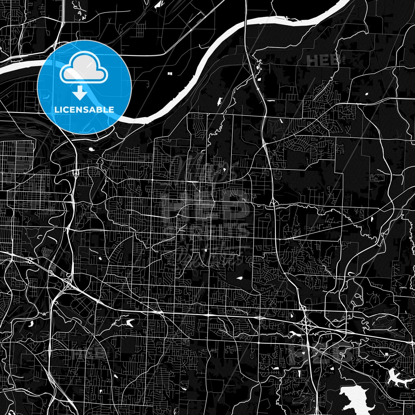 Independence, Missouri, United States, PDF map