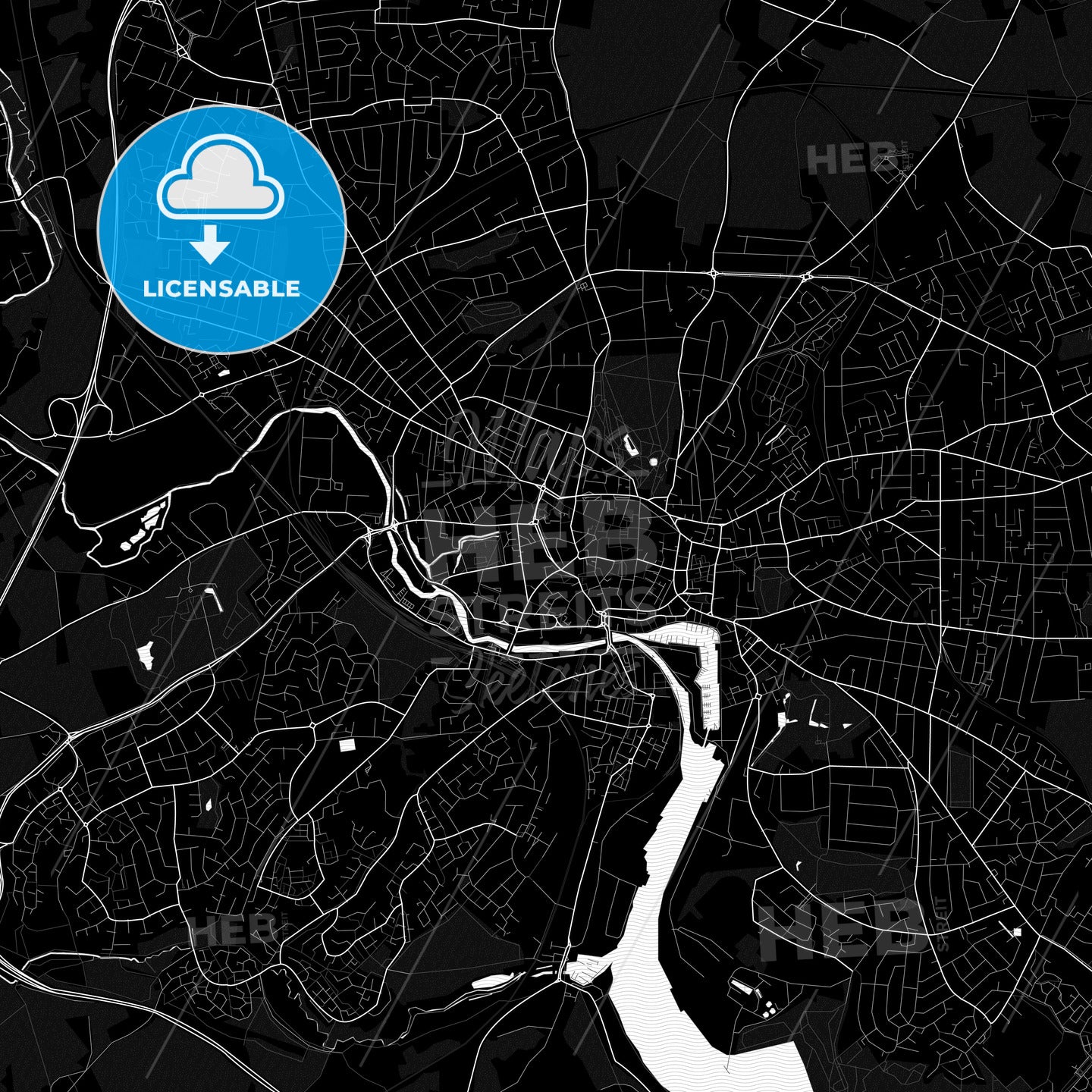 Ipswich, England PDF map