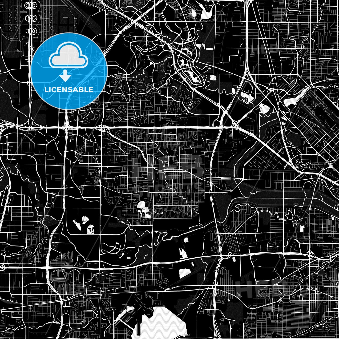 Irving, Texas, United States, PDF map