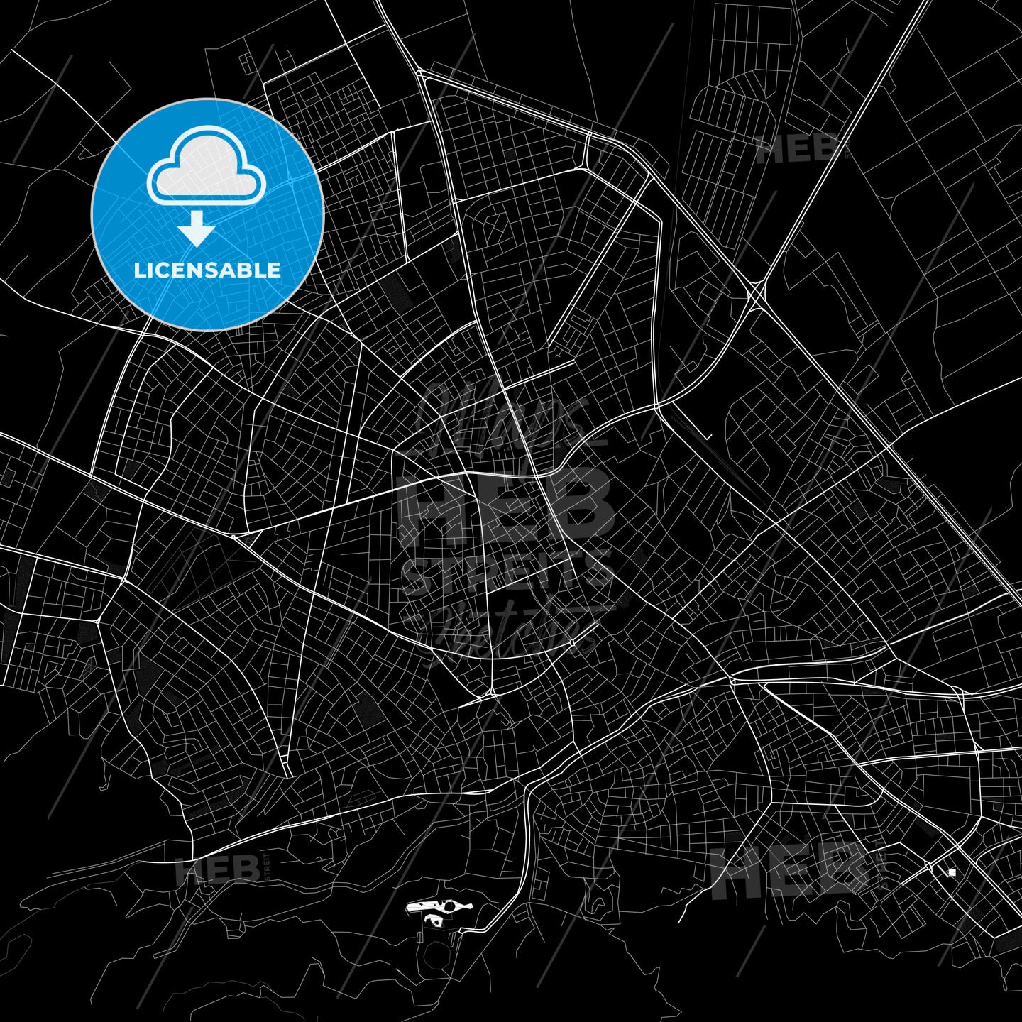 Isparta, Turkey PDF map