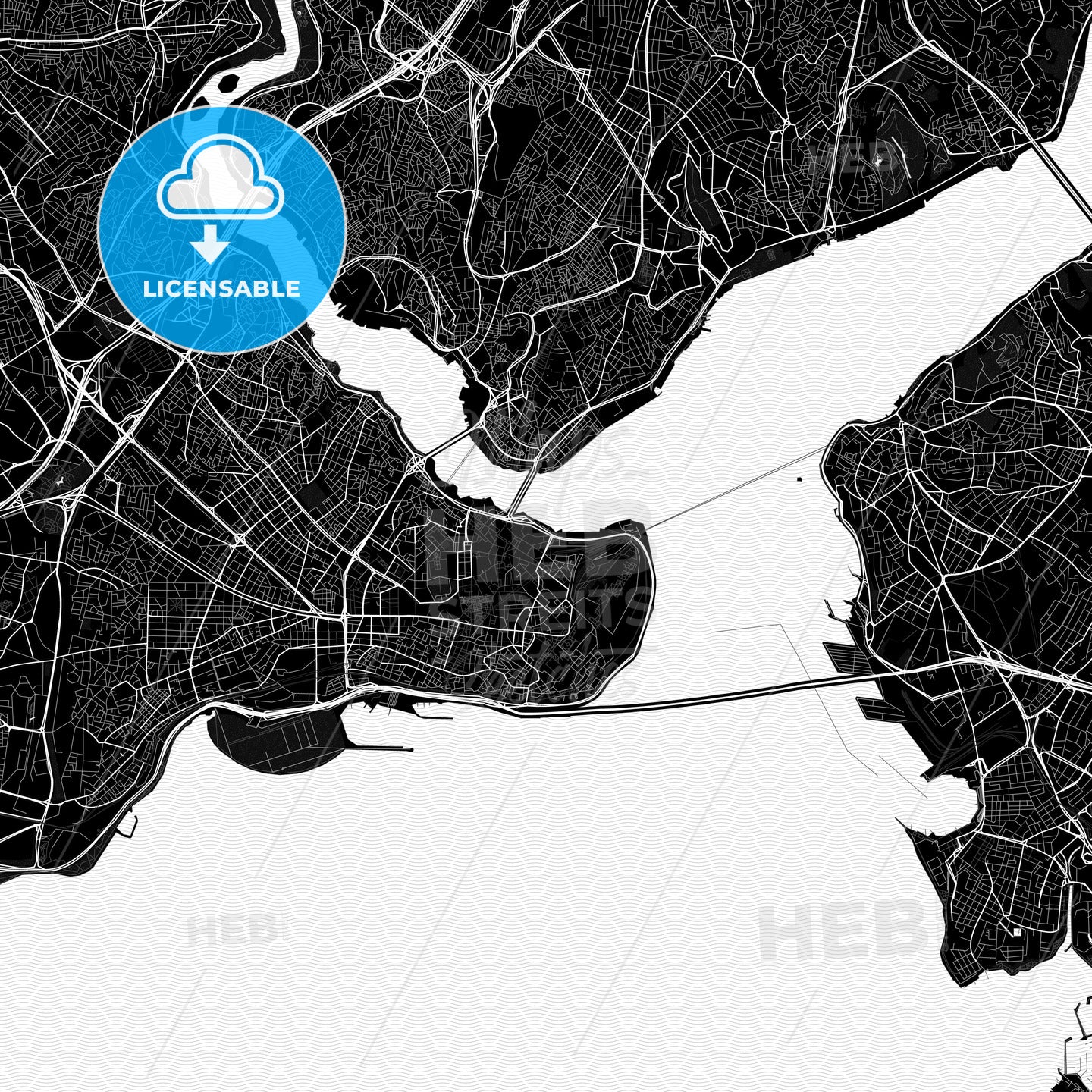 Istanbul, Turkey PDF map