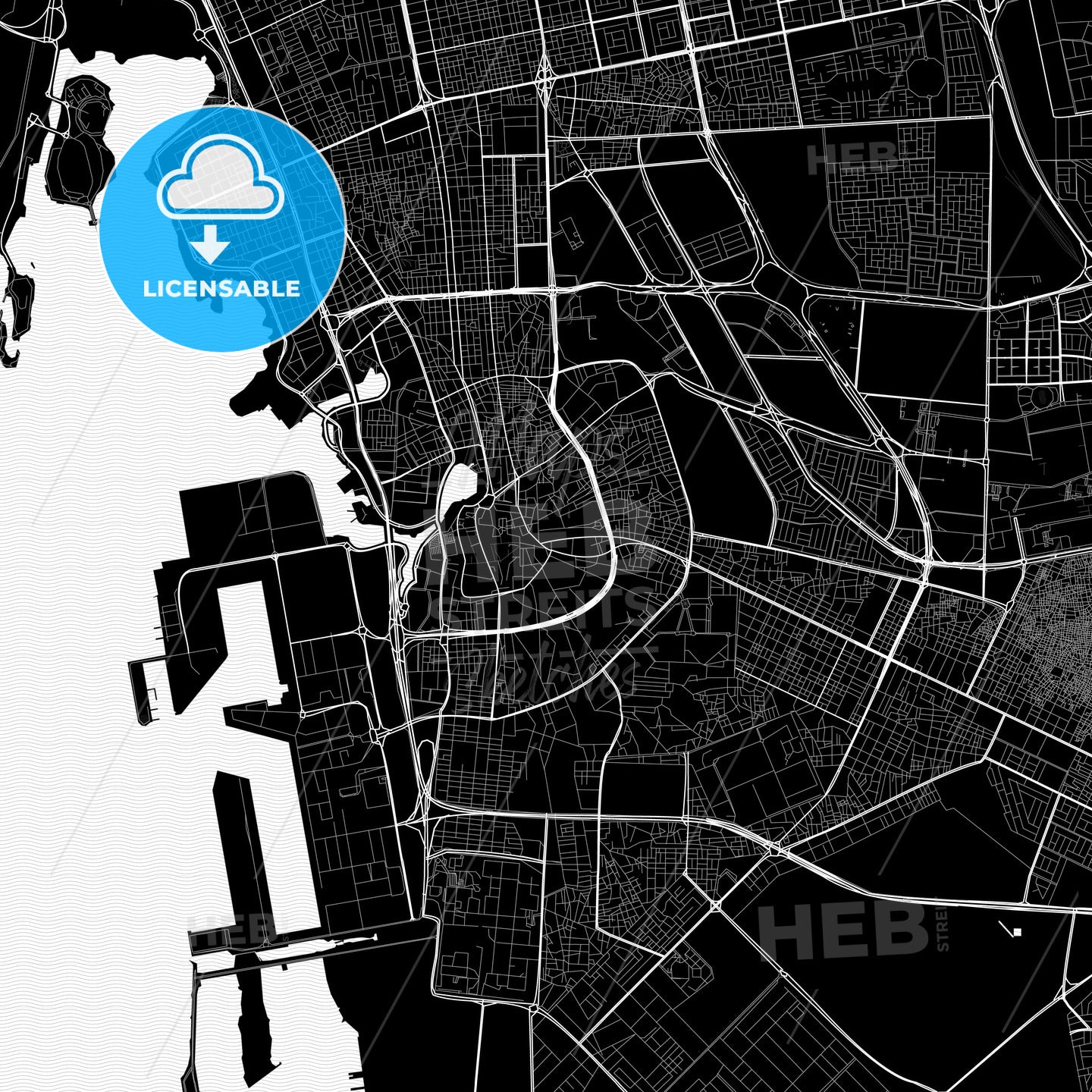 Jeddah, Saudi Arabia PDF map