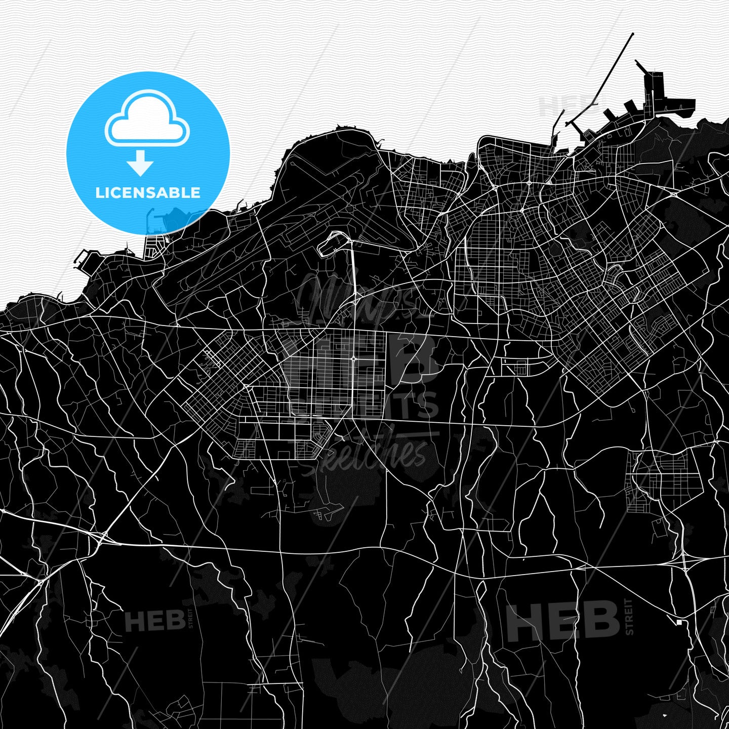 Jeju, South Korea PDF map