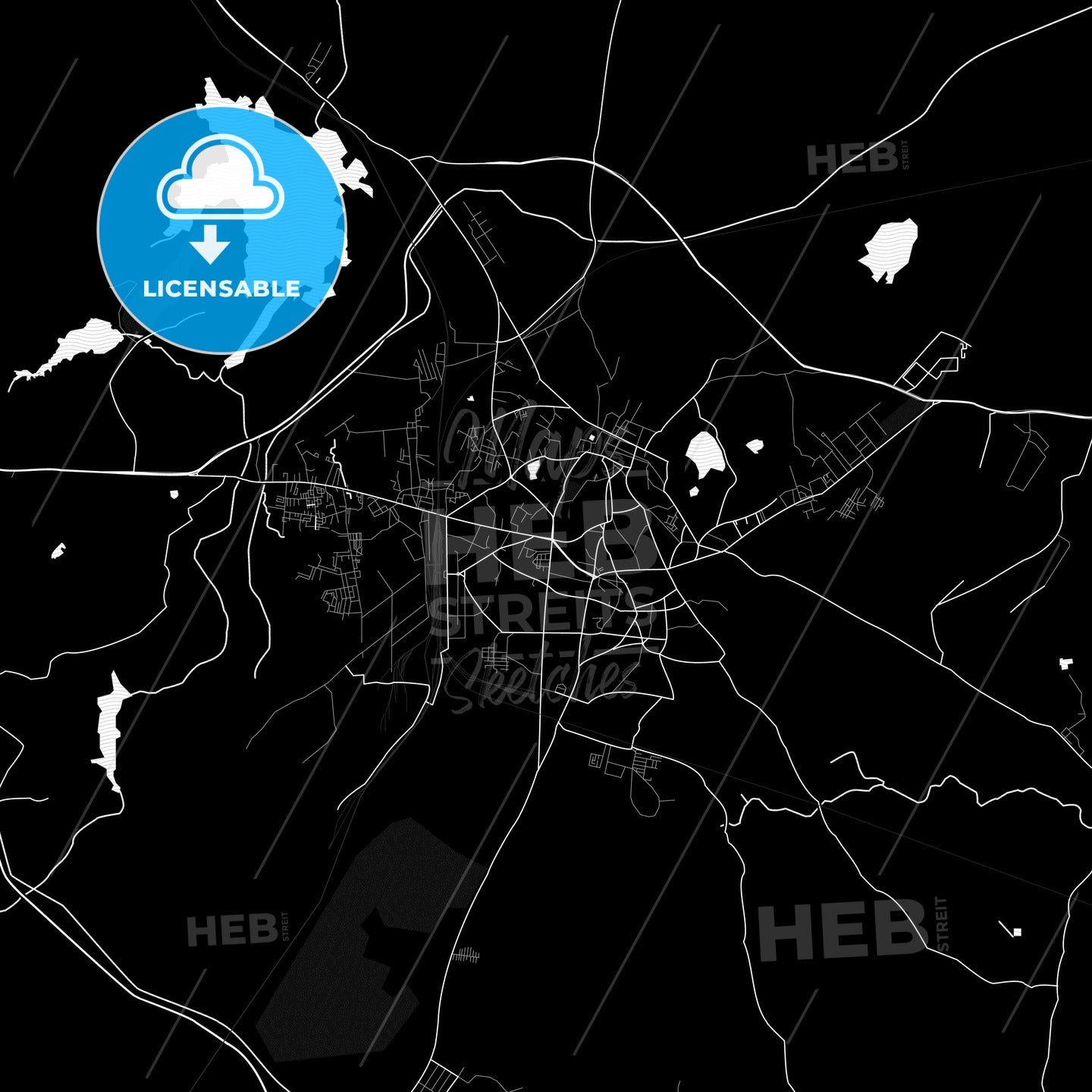 Jhansi, India PDF map