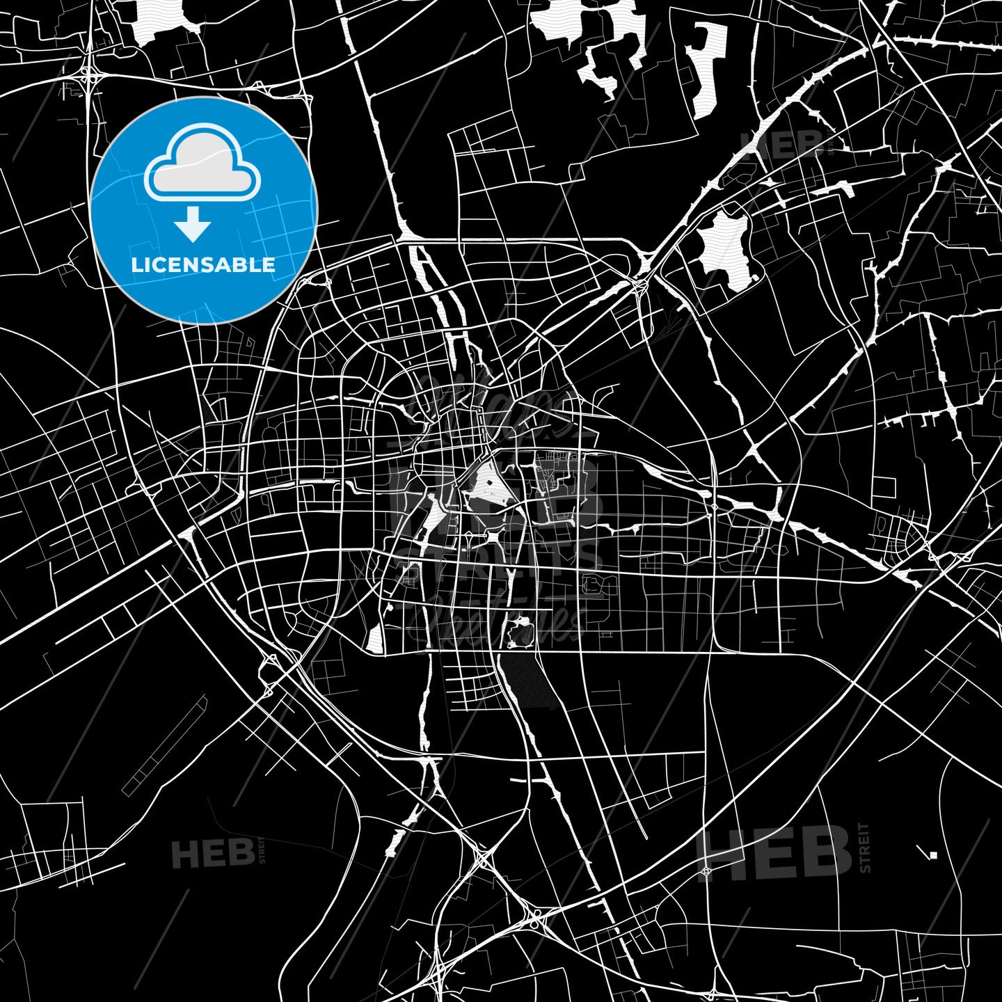 Jiaxing, China PDF map