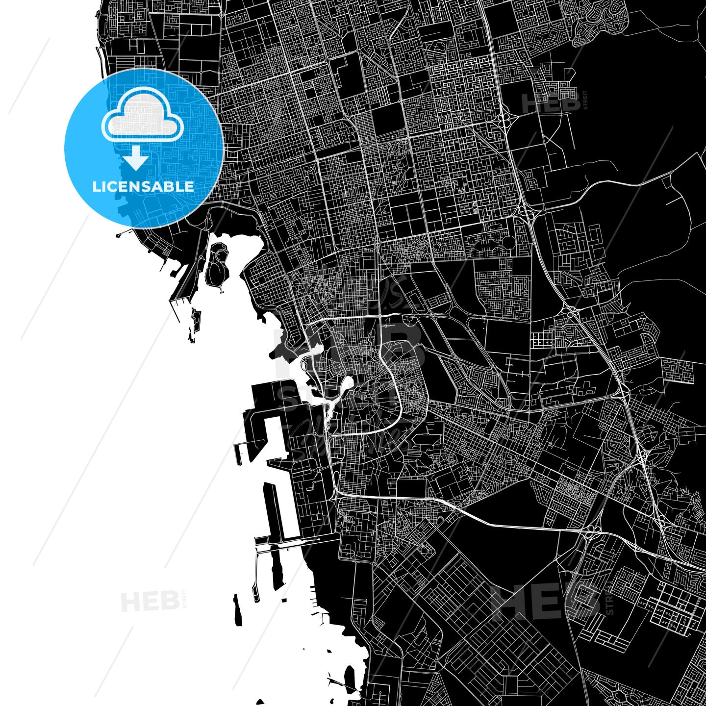 Jiddah Saudi Arabia map