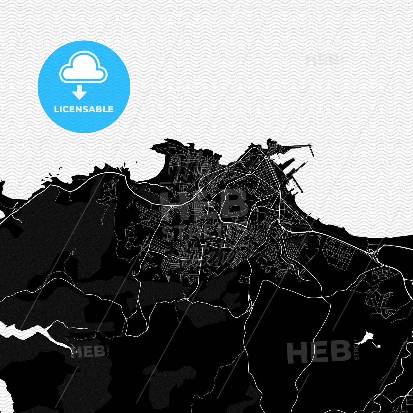 Jijel, Algeria PDF map