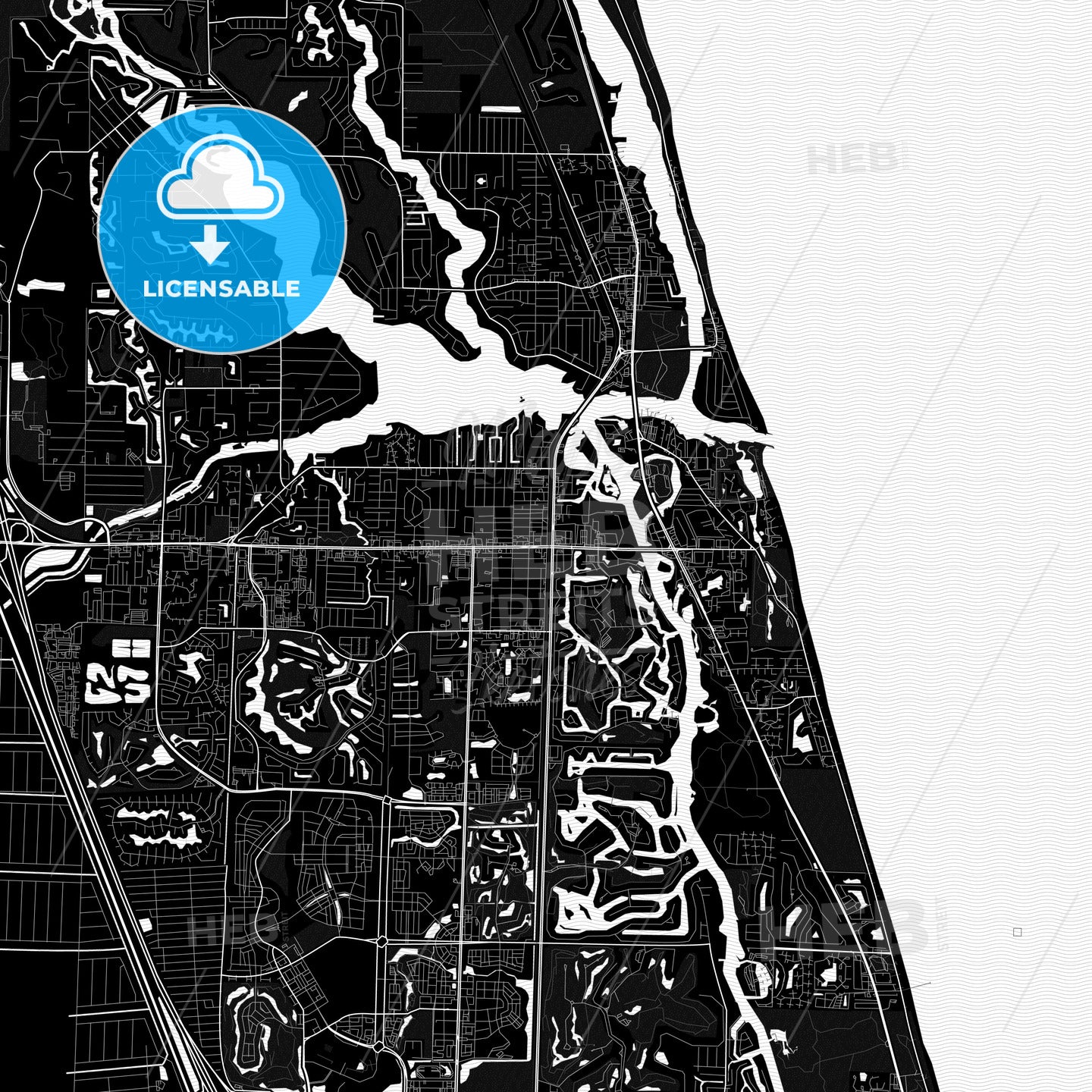 Jupiter, Florida, United States, PDF map
