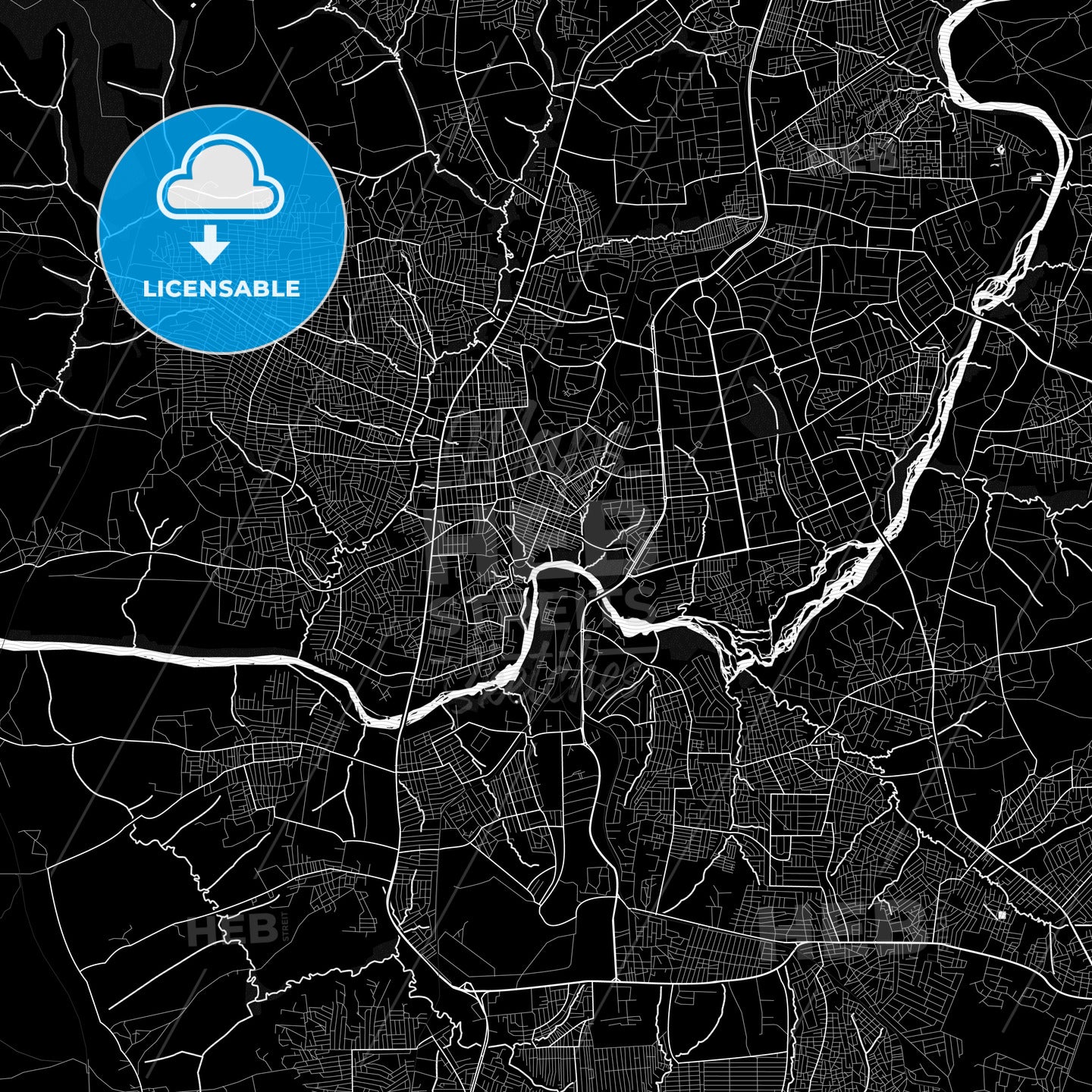 Kaduna, Nigeria PDF map