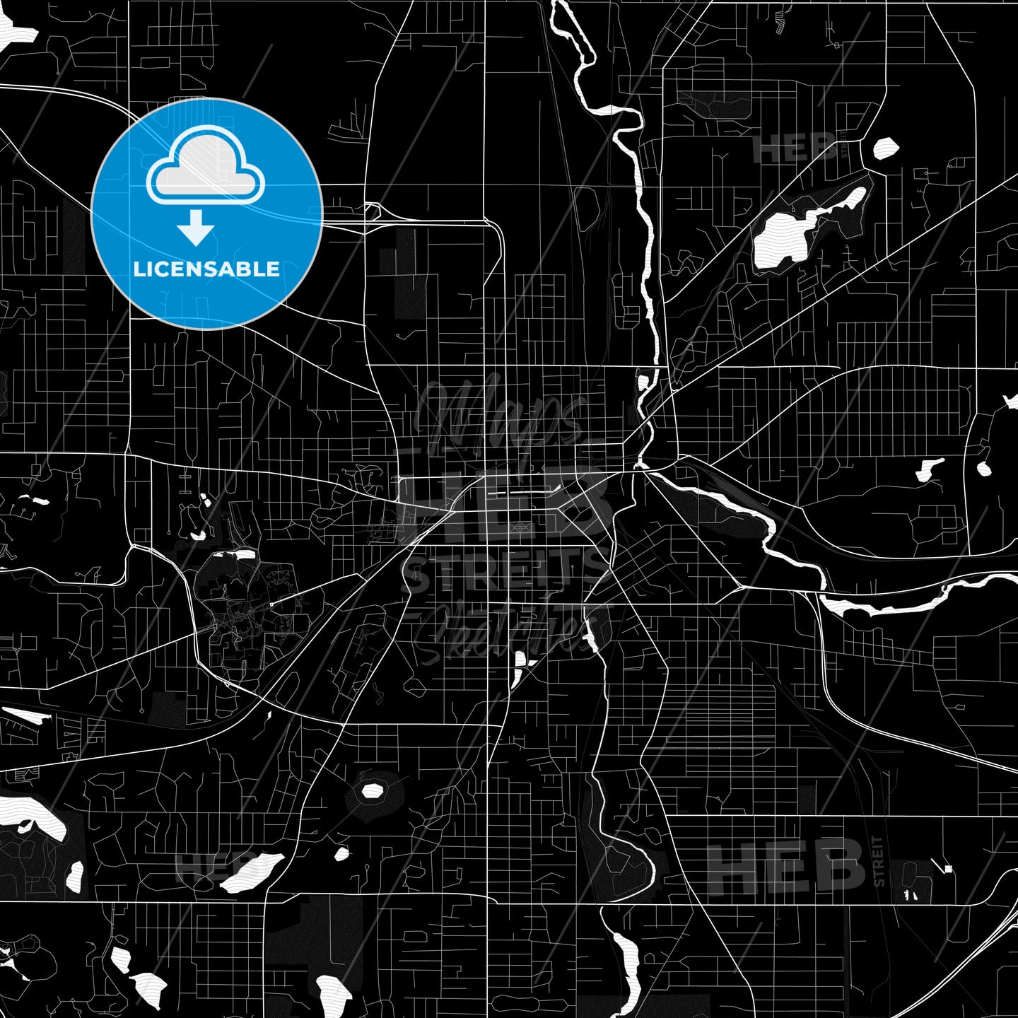 Kalamazoo, Michigan, United States, PDF map