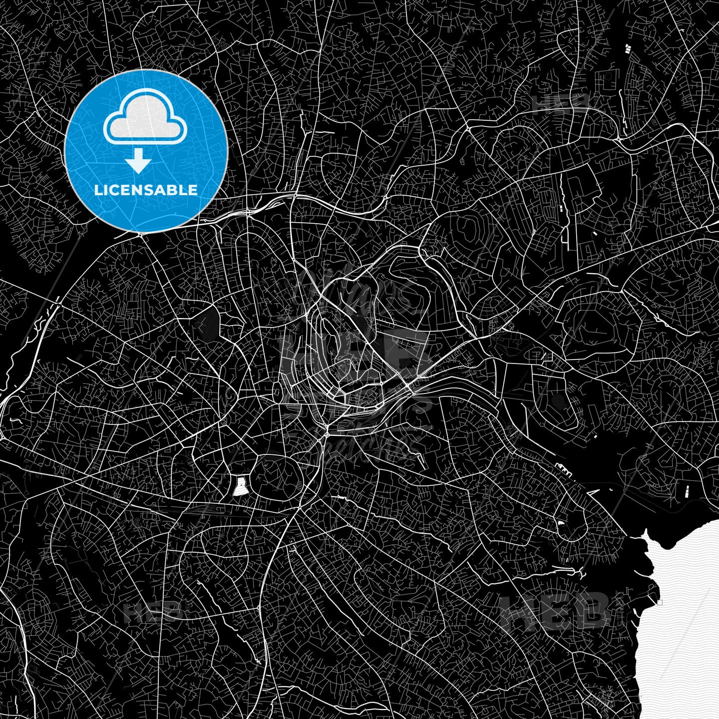 Kampala, Uganda PDF map