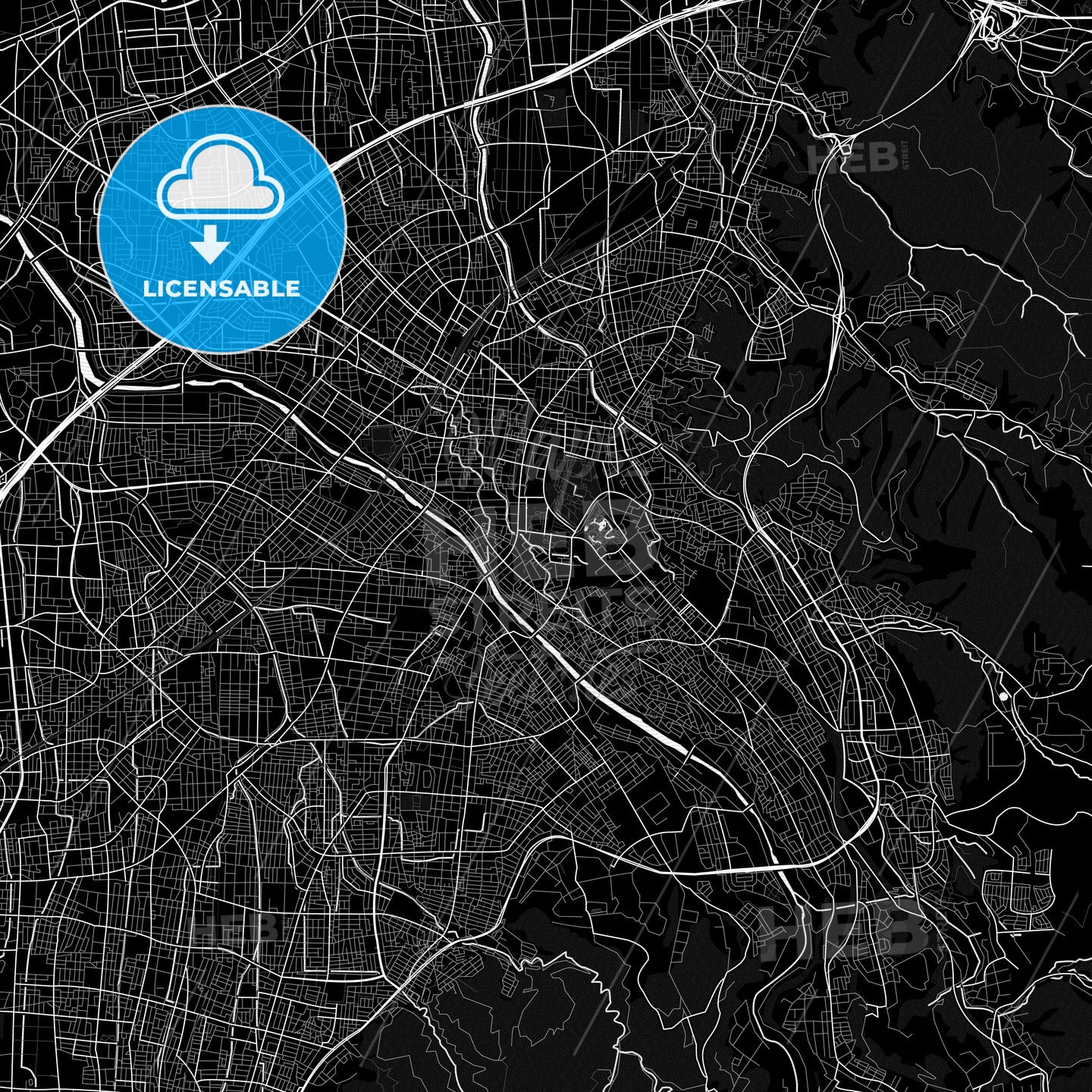 Kanazawa, Japan PDF map