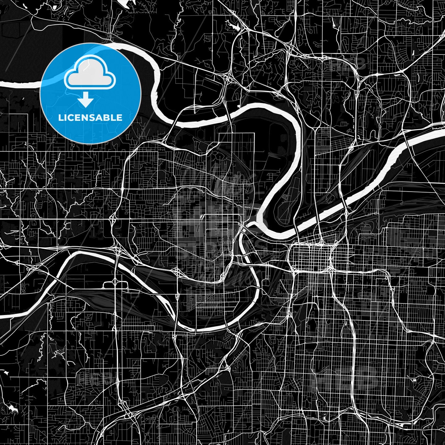Kansas City, Kansas, United States, PDF map