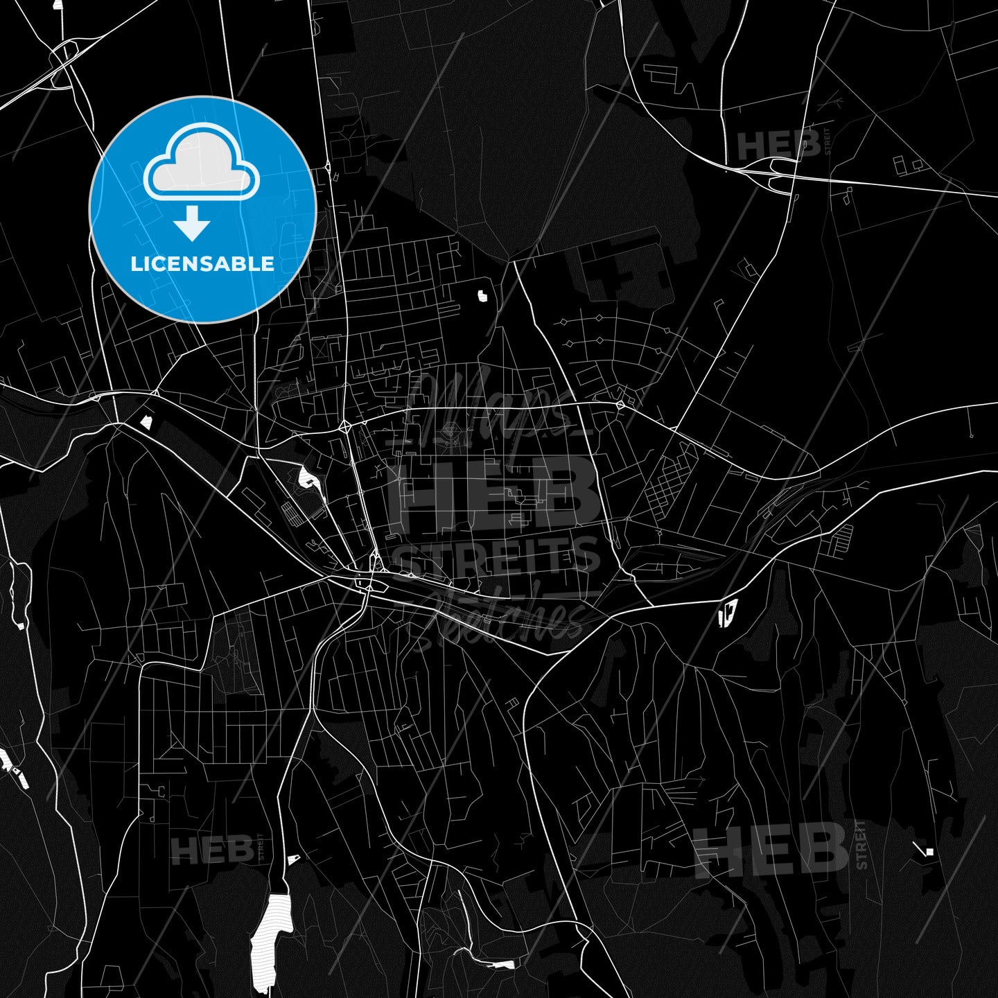 Kaposvár, Hungary PDF map
