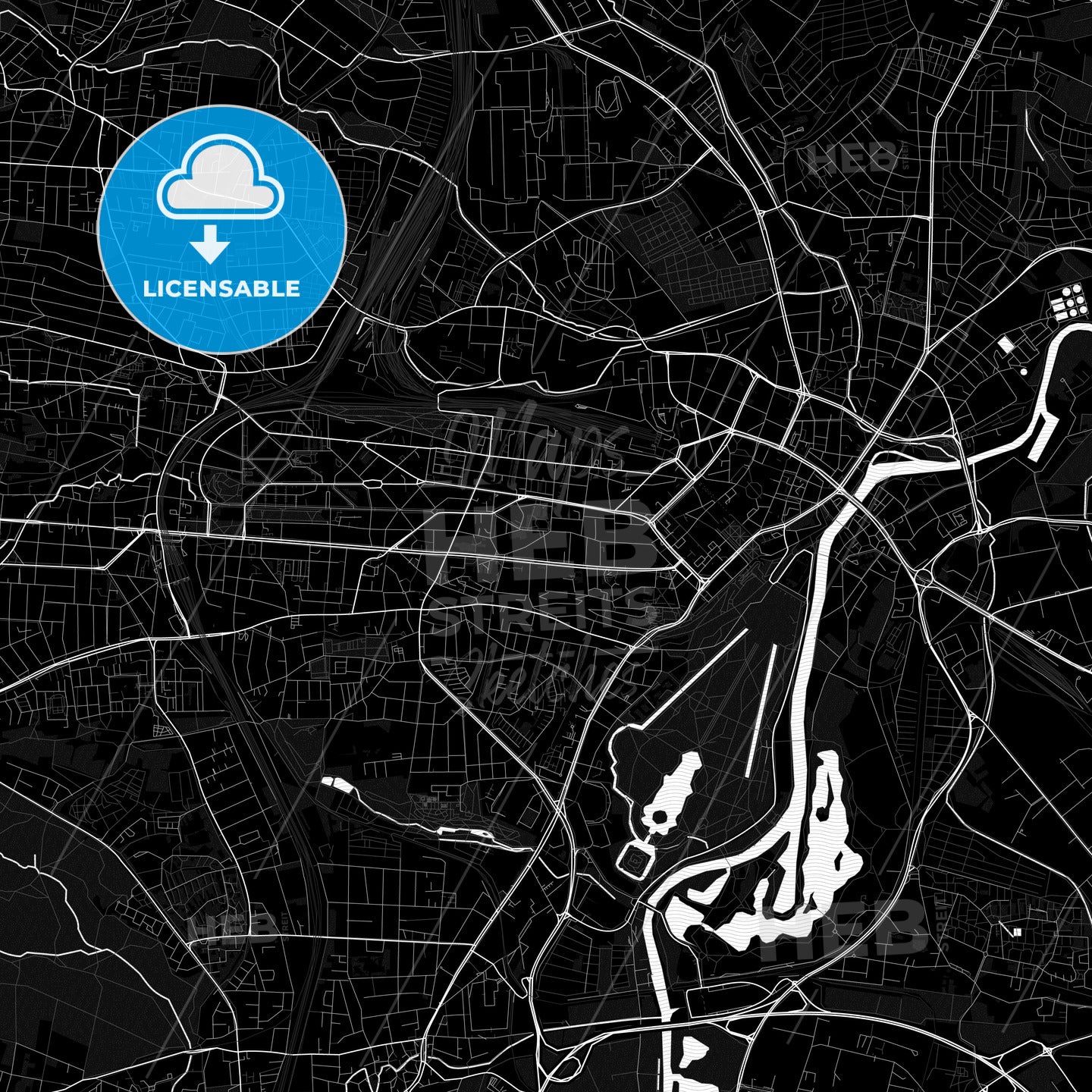 Kassel, Germany PDF map