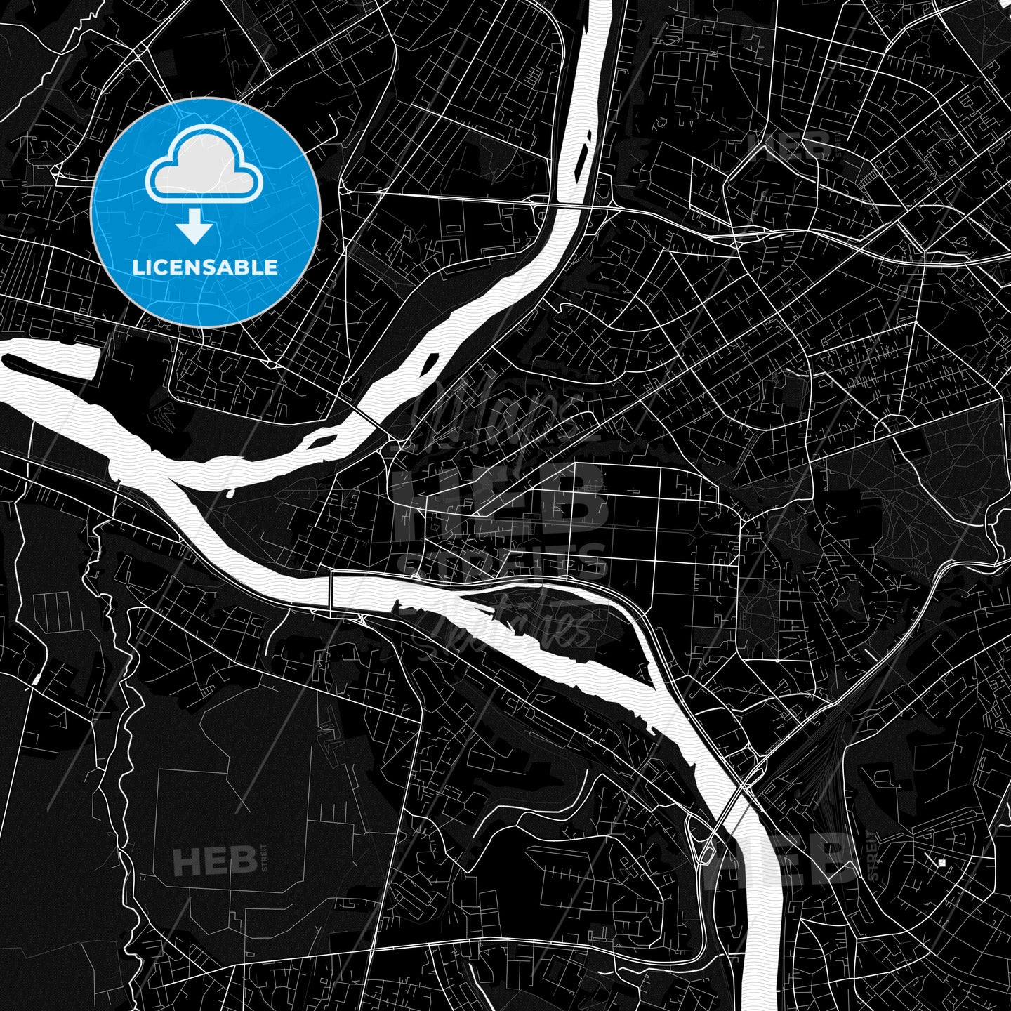 Kaunas, Lithuania PDF map