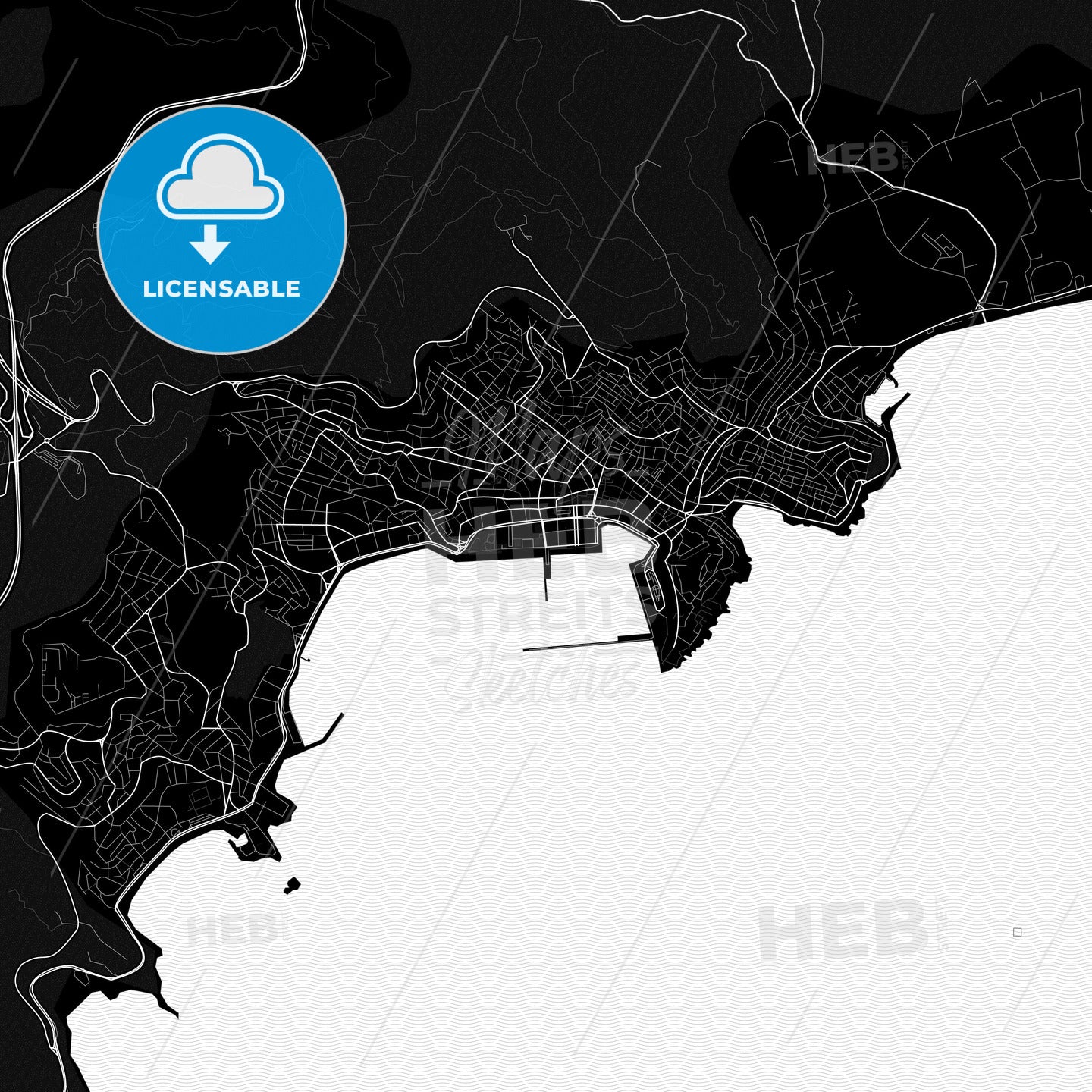 Kavala, Greece PDF map