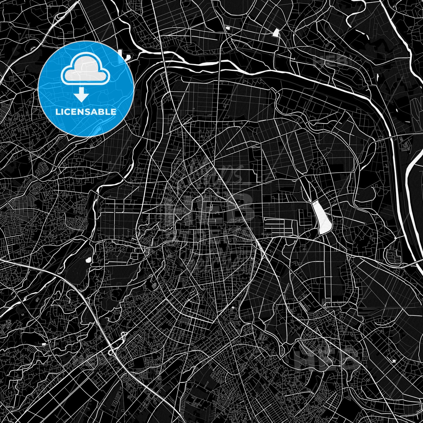 Kawagoe, Japan PDF map