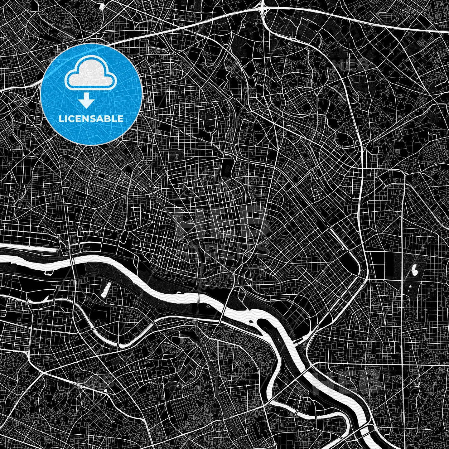 Kawaguchi, Japan PDF map