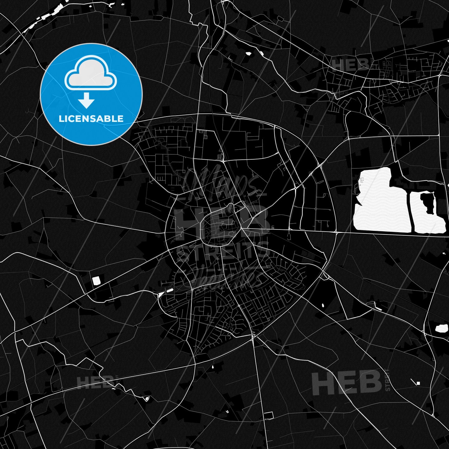 Kempen, Germany PDF map