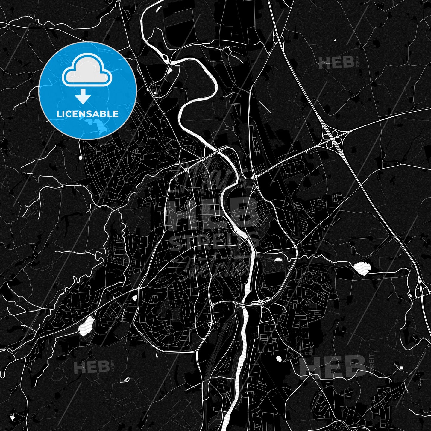 Kempten (Allgau), Germany PDF map