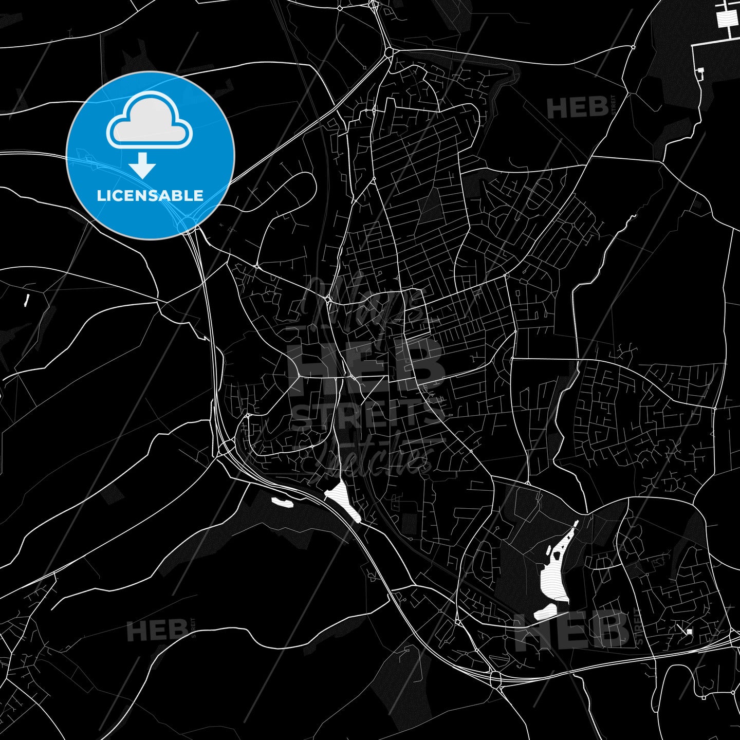Kettering, England PDF map