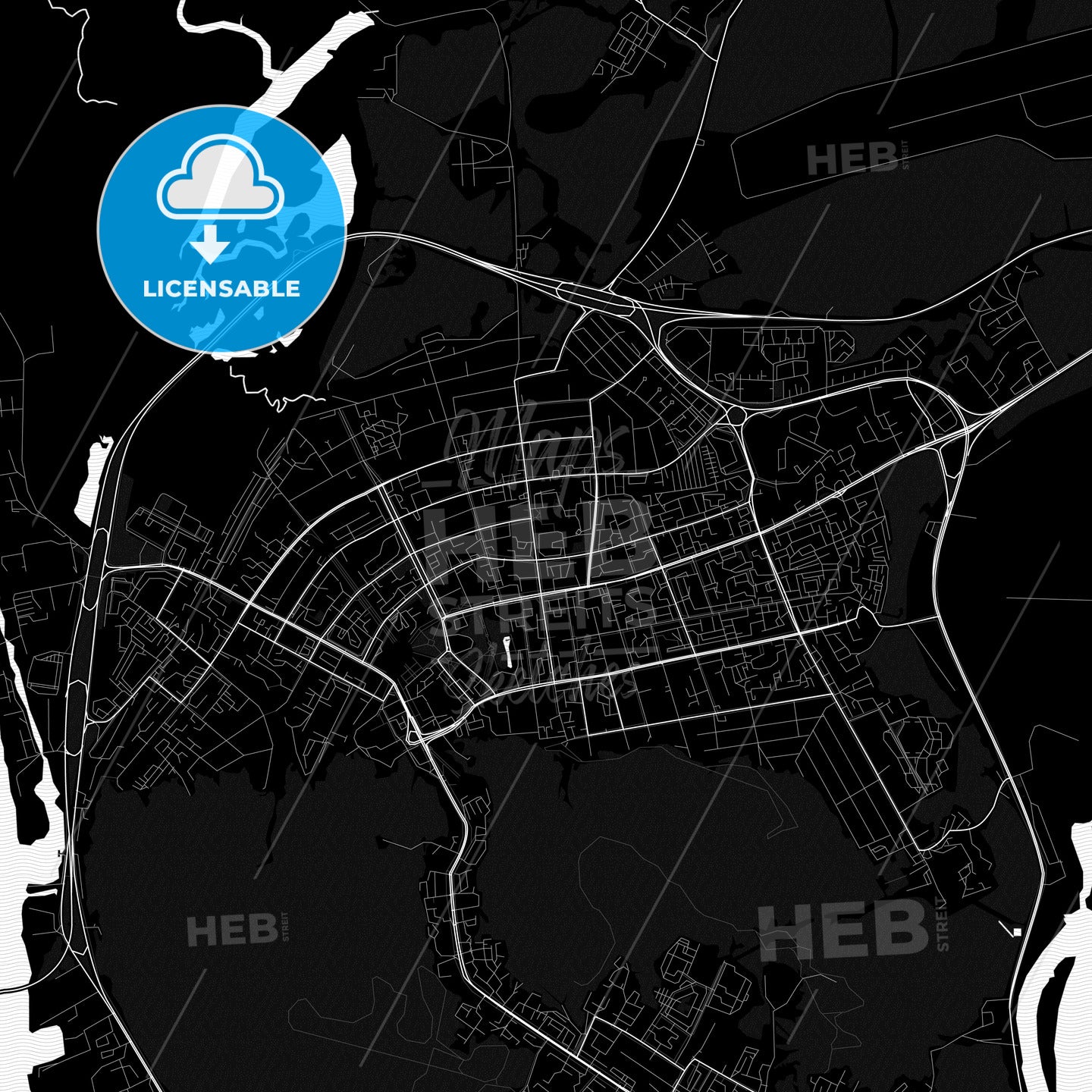 Khanty-Mansiysk, Russia PDF map