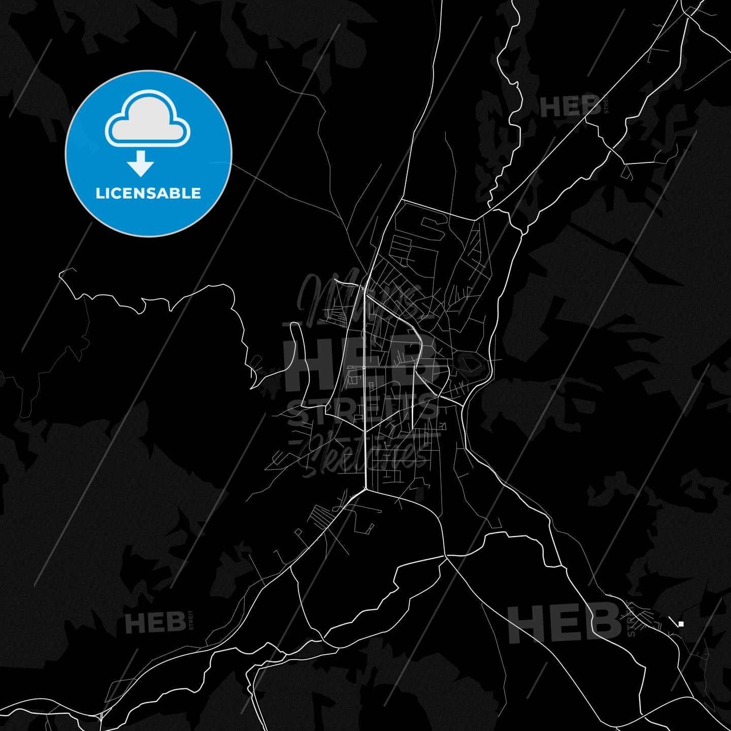 Kičevo, North Macedonia PDF map