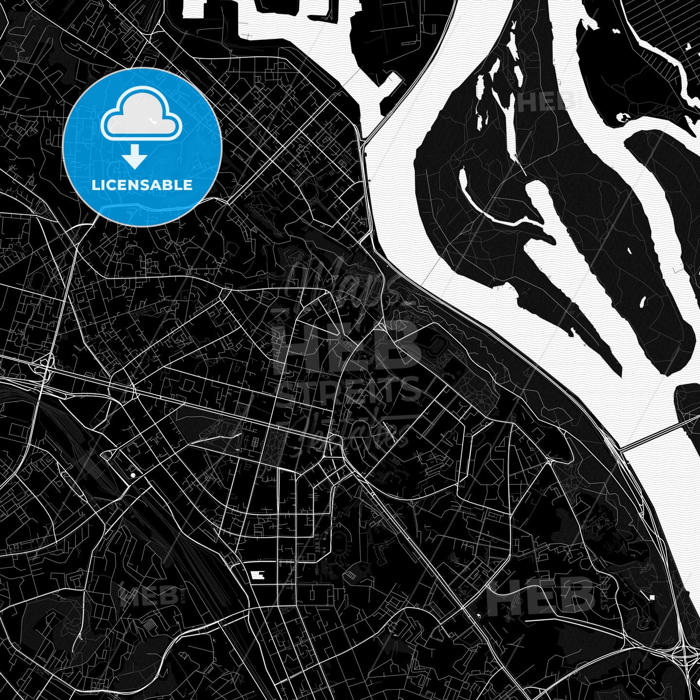 Kiev, Ukraine PDF map