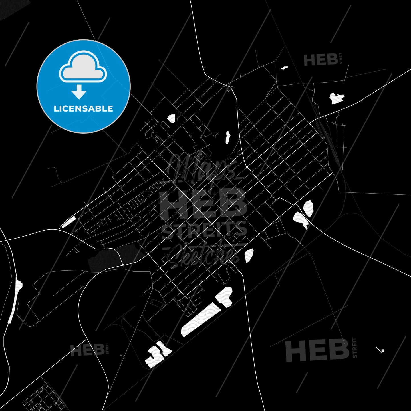 Kikinda, Serbia PDF map