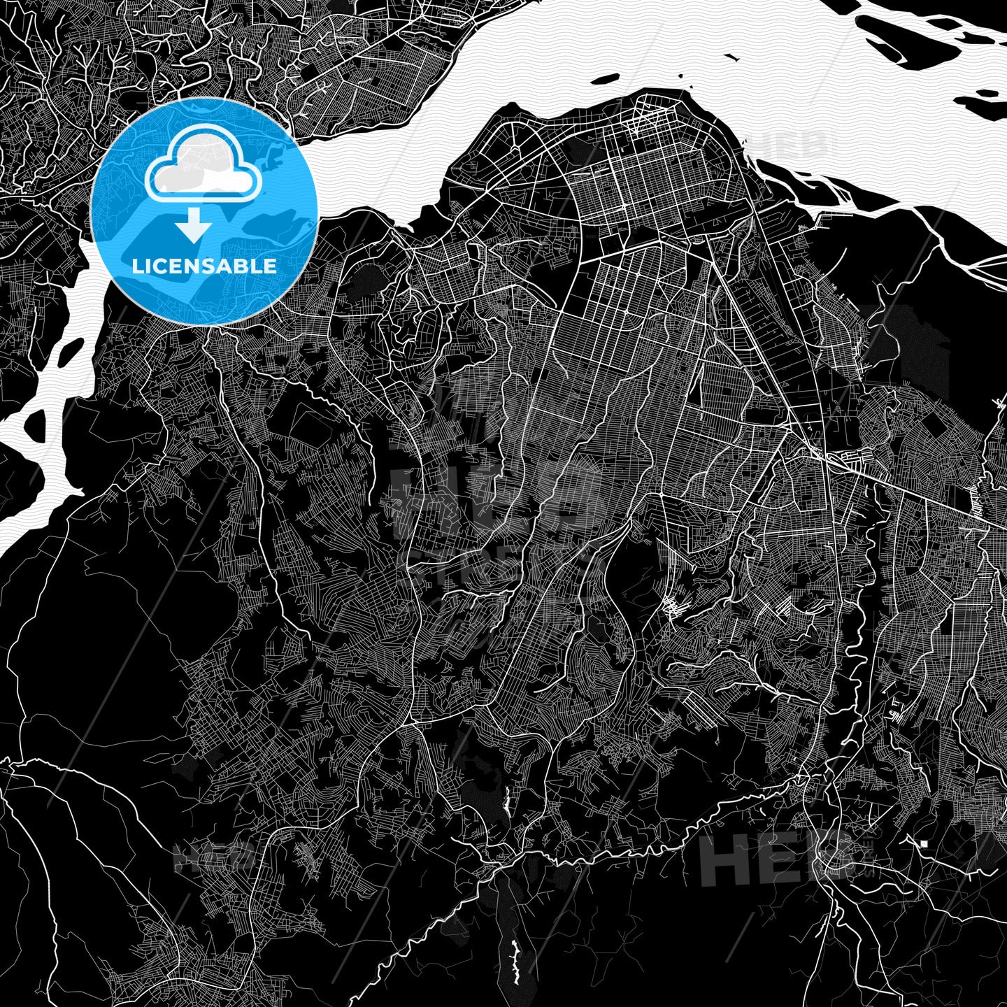 Kinshasa, DR Congo PDF map