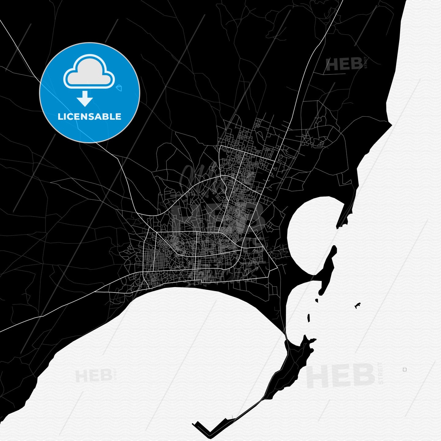 Kismayo, Somalia PDF map